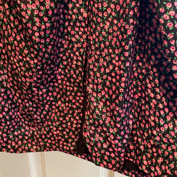 Only worn twice, Rebecca Taylor midi dress with pink floral print and side waist - Picture 3 of 9